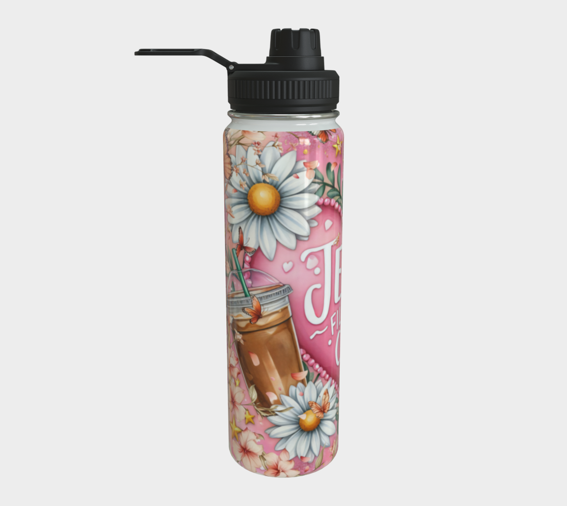 Jesus Fills My Cup Stainless Steel 24 oz Water Bottle